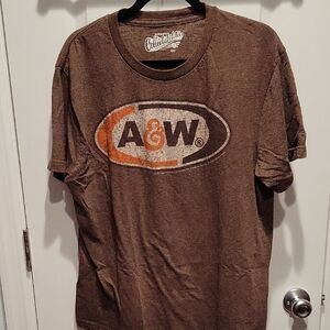 Old Navy Brown A&W Logo Tee